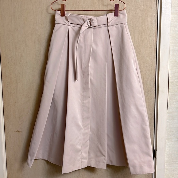 Zara High-Waisted Pleated Skirt with Pockets! - Picture 1 of 5